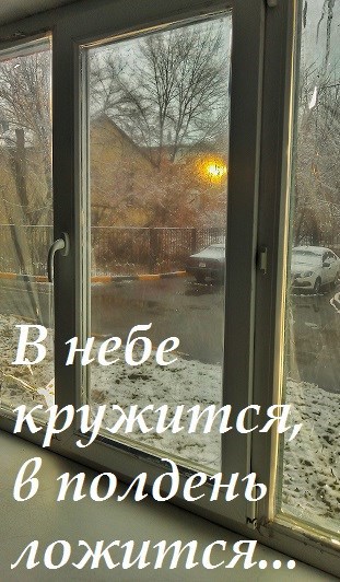 В небе кружится, в полдень ложится...