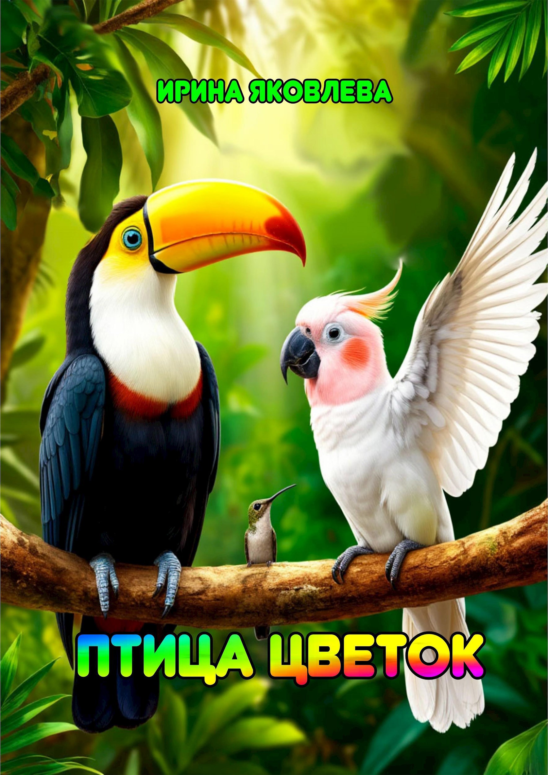 Птица цветок