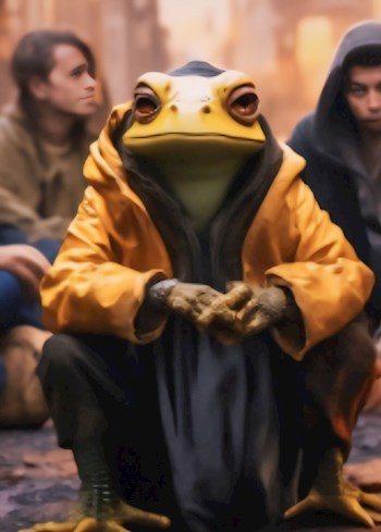 Трущобные приключения лягушки