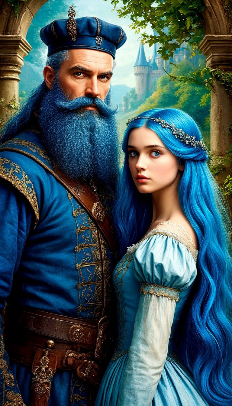 Сказка о герцоге Синяя Борода и девушке с голубыми волосами