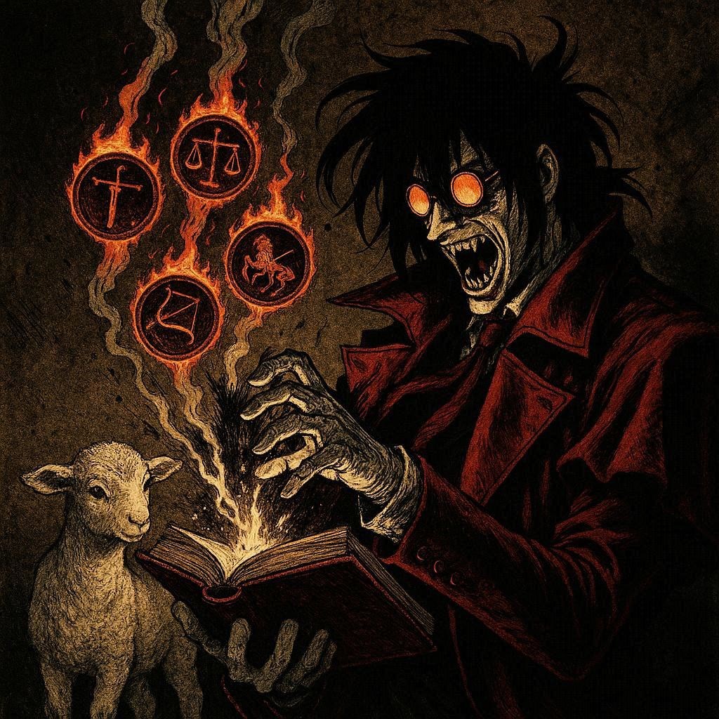 Снятие печатей Агнцем как снятие печатей у Алукарда санкционирование народного гнева