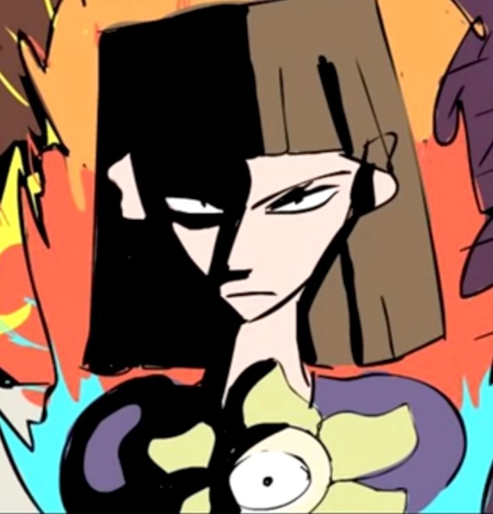 Тень Ализы horrortale с оттенком жёлтого