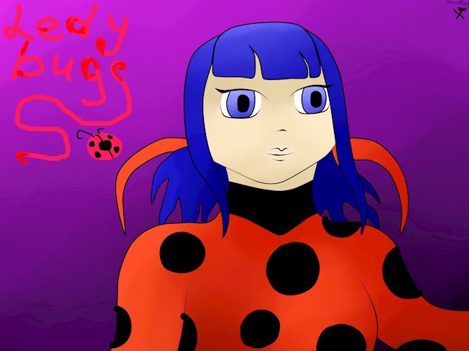 Арт &quot;Леди Баг&quot; художницы Маринетт Мортем