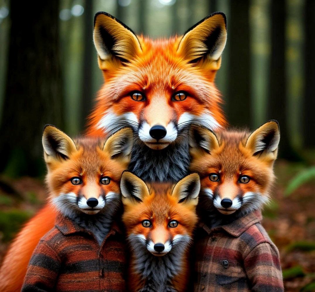 Сказка о лисьей семье и лесном совете