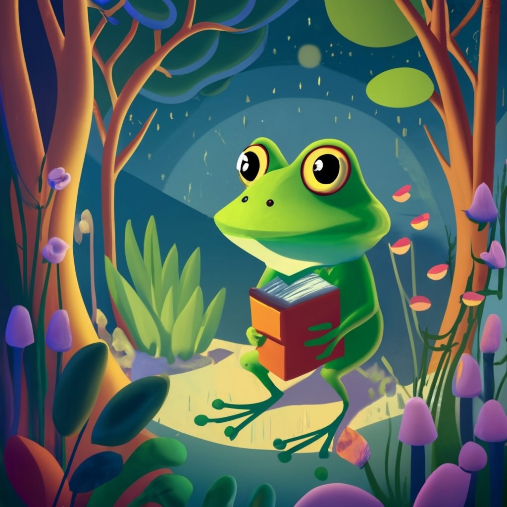 The frog in the light