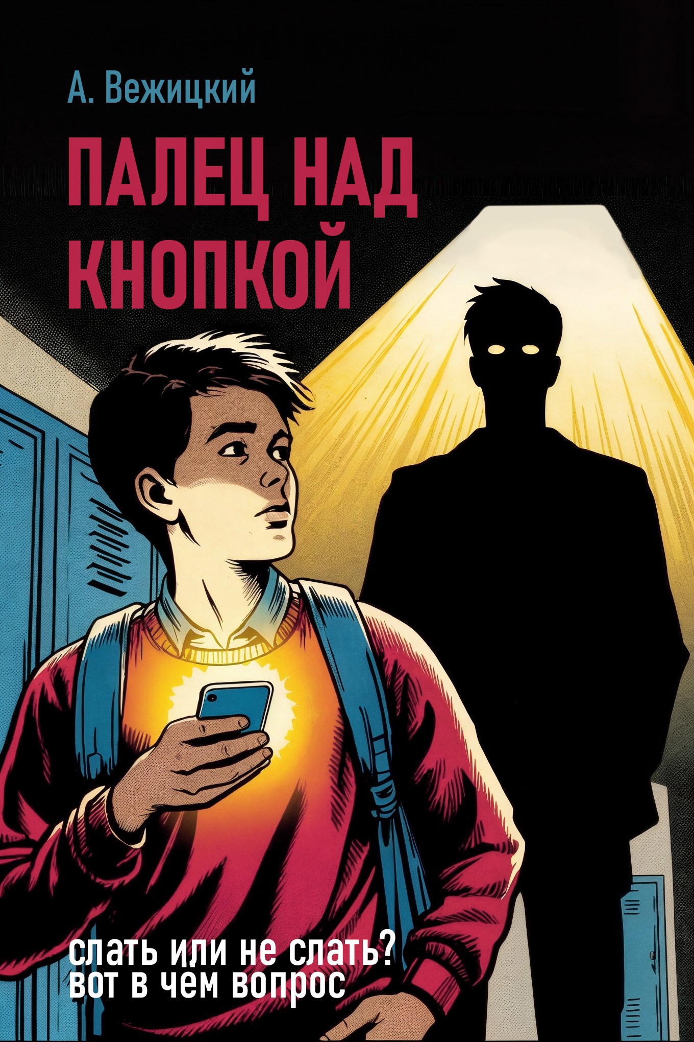 Палец над кнопкой