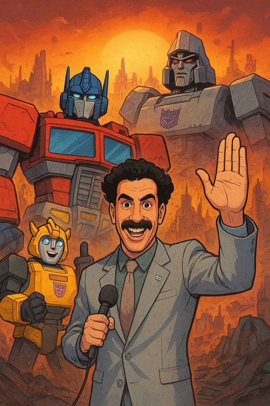 Фанфик трансформеры Прайм Борат спасает Кибертрон