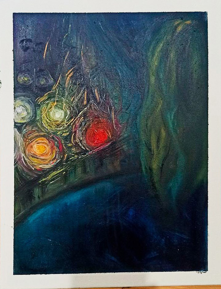 свет в волосах