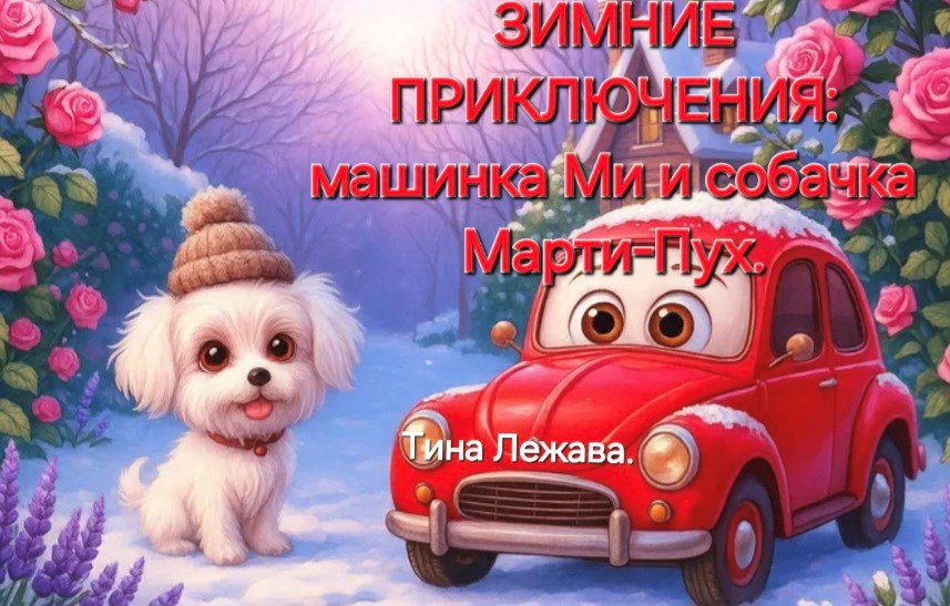 Зимние приключения машинка Ми и собачка Марти Пух