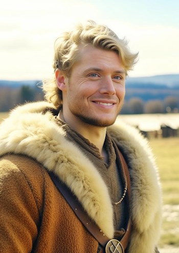 Юная ученица магии Маринетт Мортем и майор полиции Дима в мире викингов