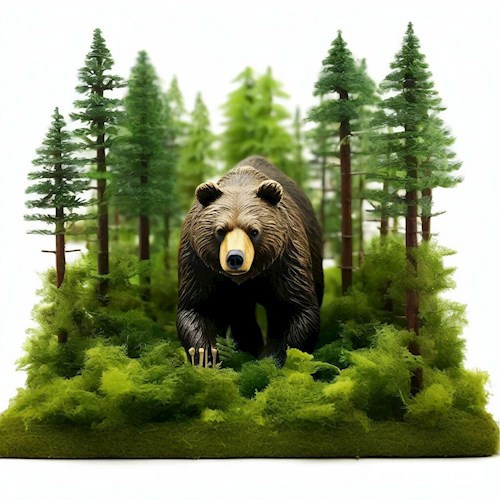 Лесная дружба с диким животным