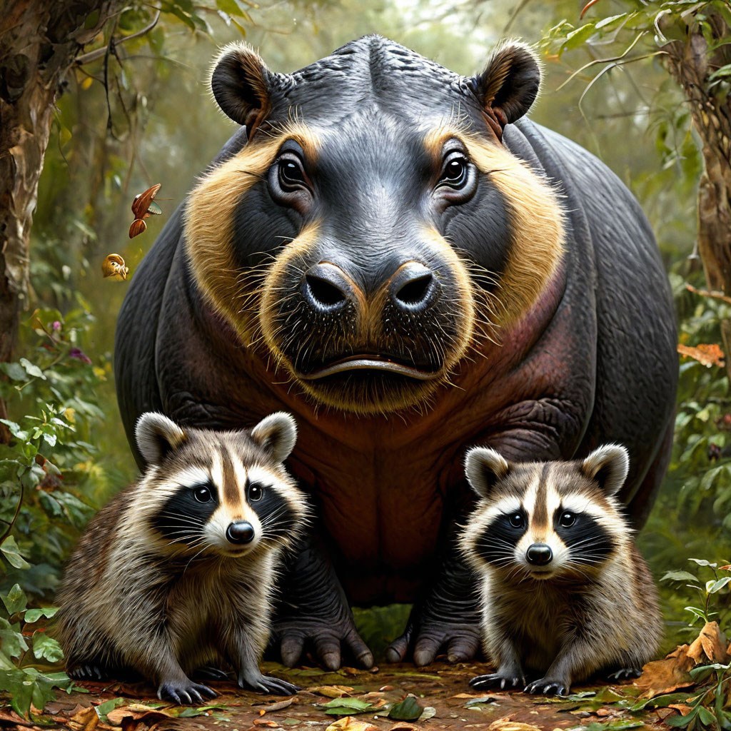 Еноты - бегемоты