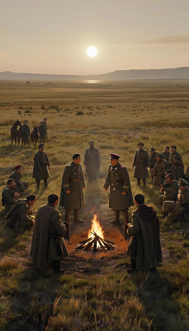 Бой в степи