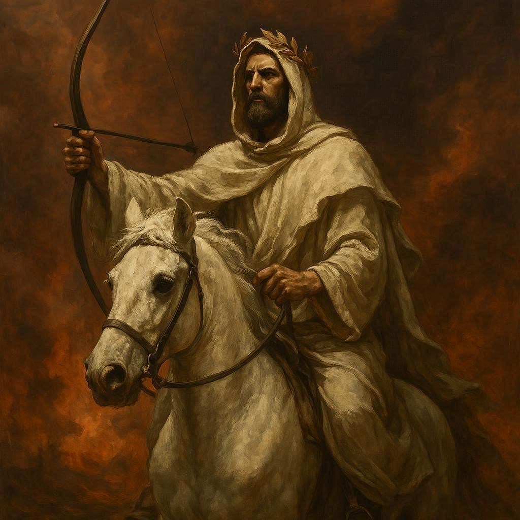 Всадник на Белом Коне Эго в Одеждах Апокалипсиса