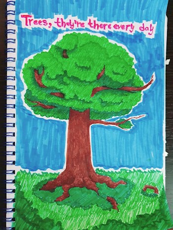 Деревья, они здесь каждый день - великое открытие Маринетт Мортем