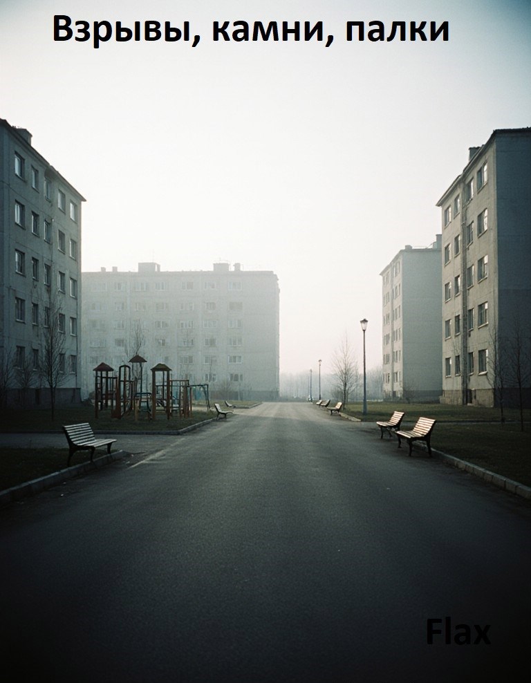 Взрывы камни палки