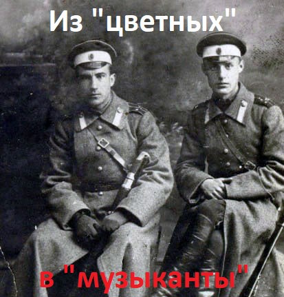 Из "цветных" в "музыканты"