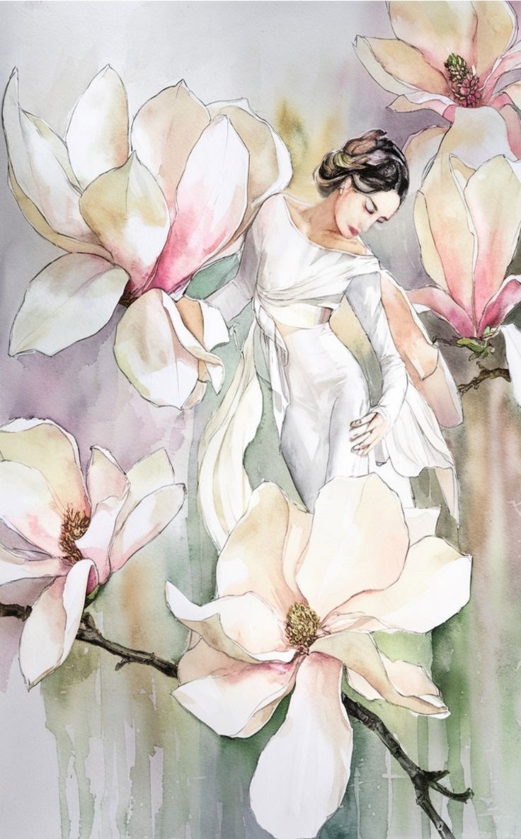 Женщина сад души