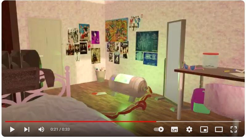 Режиссер Маринетт Мортем - 33 секунды в комнате девочки-рептилода