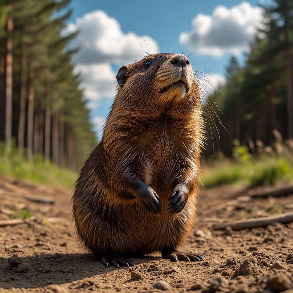 Бобры и деревья