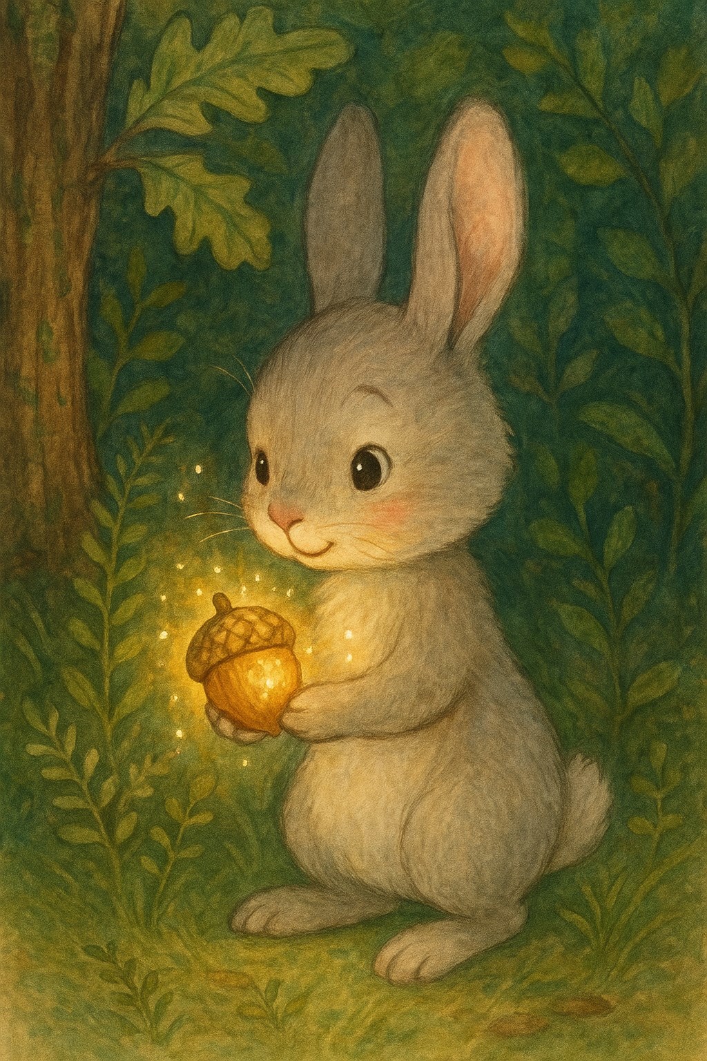 Зайчонок и волшебный орешек