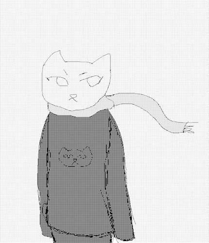 Картина Маринетт Мортем Обиженная кошка