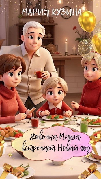 Девочка Маша встречает Новый год.