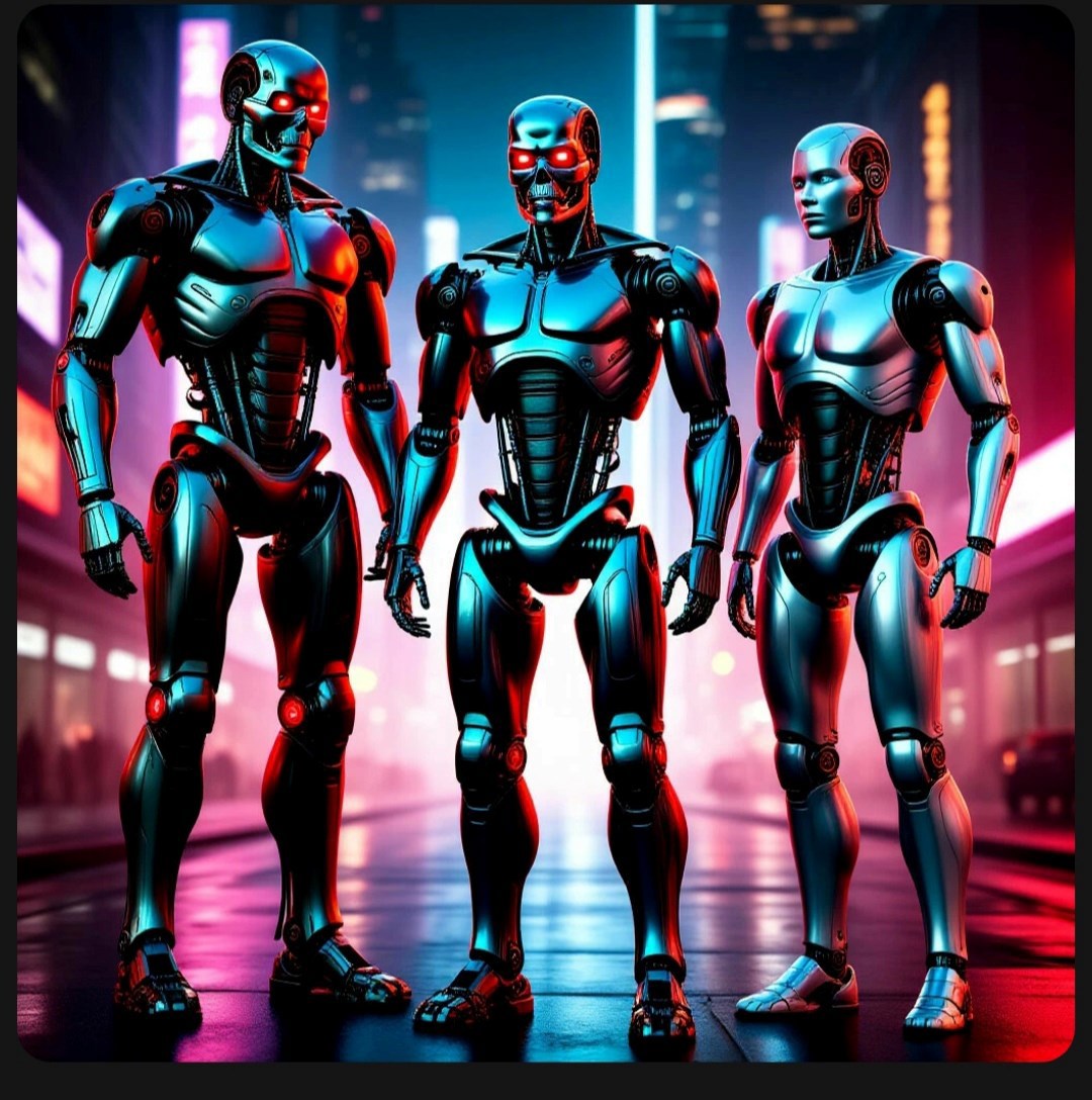 Приключения терминатора Вовы киборга Коли и андроида Андрюхи.