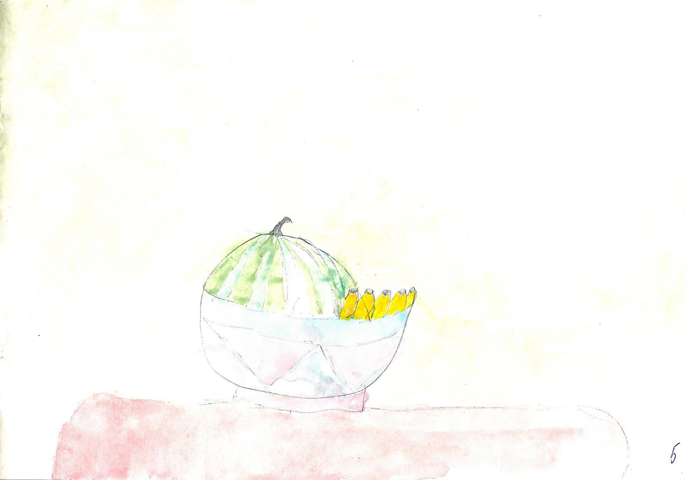 Акварель Маринетт Мортем &#171;Летний натюрморт&#187;