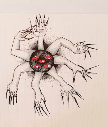 Маринетт Мортем и ее Пятиглазый семирук