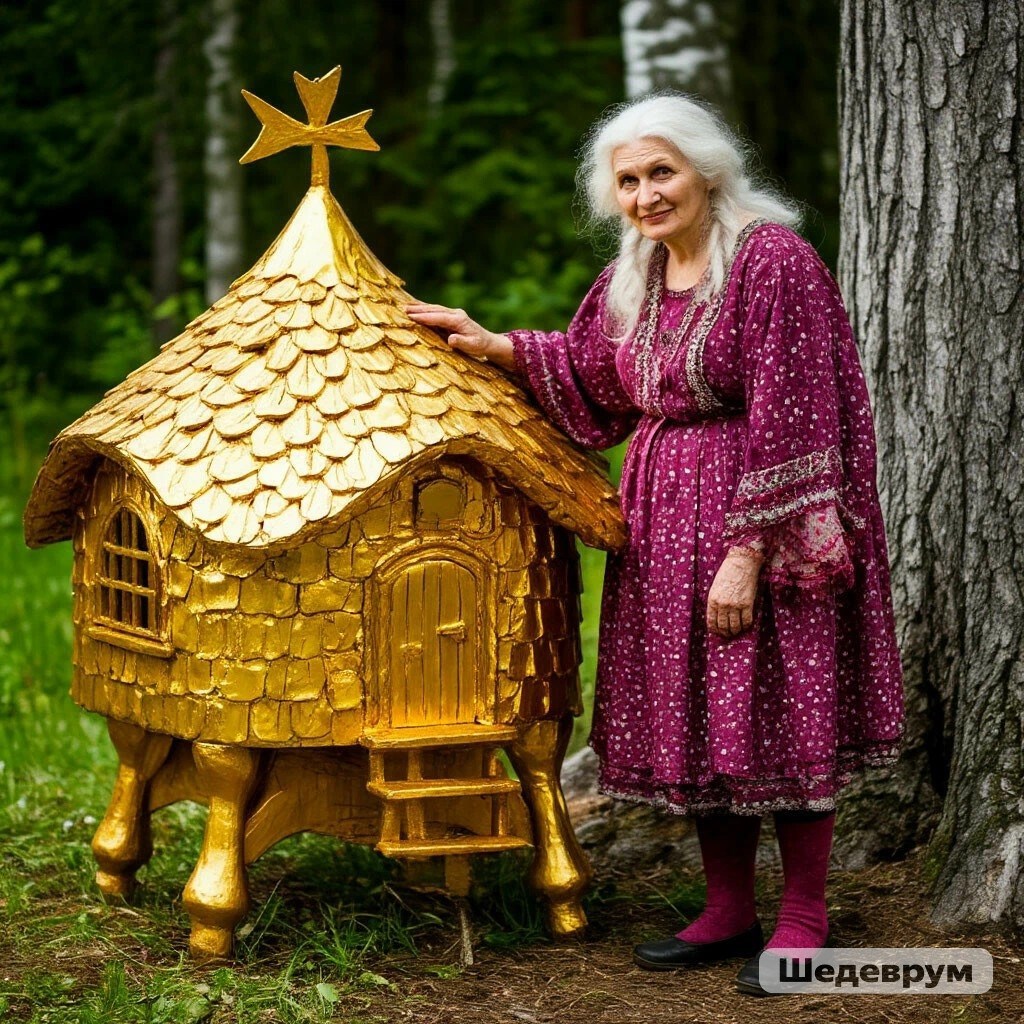 Сказка про Бабу Ягу и отжатую у неё золотую избушку