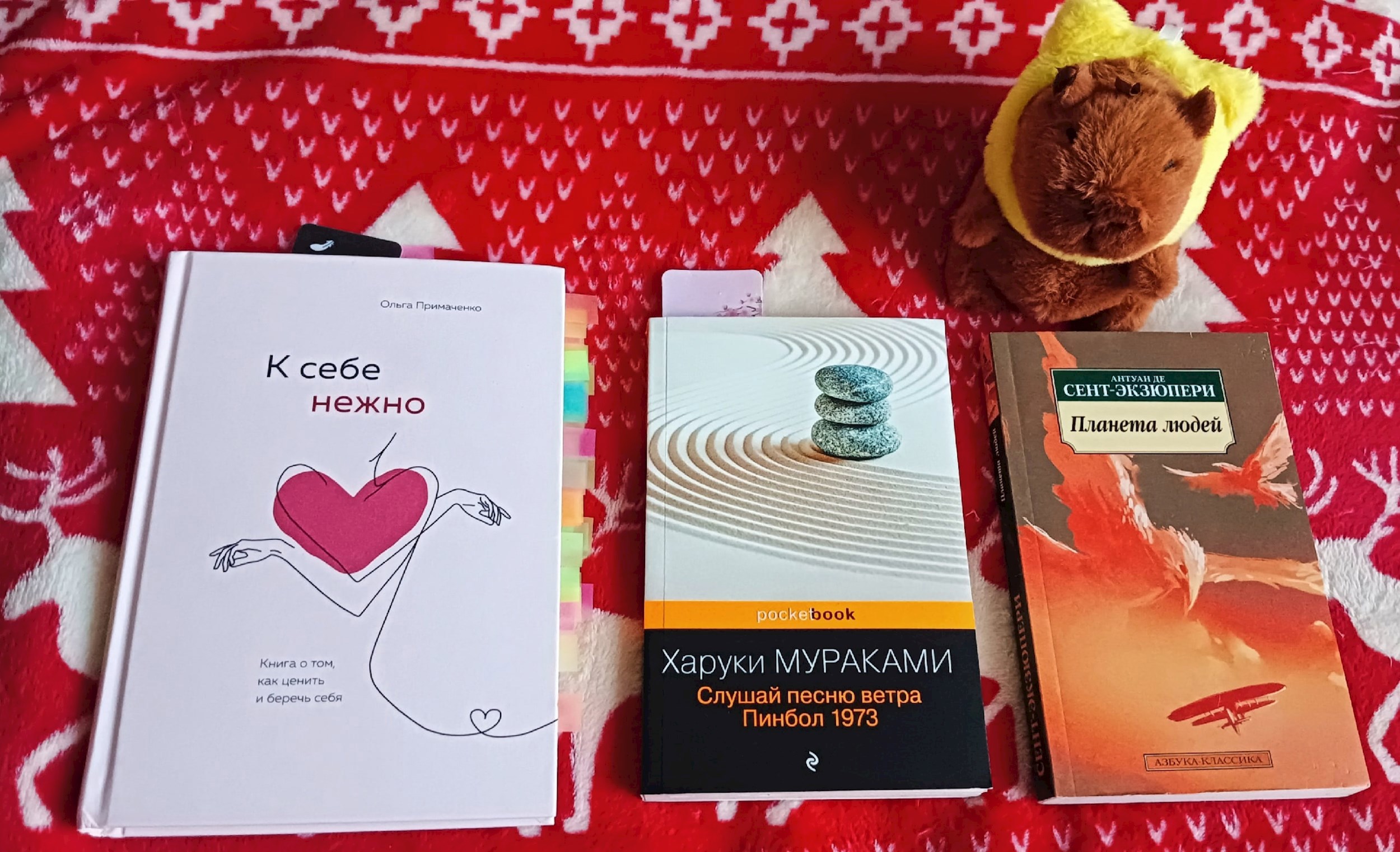 Обзор нескольких книг "К Себе нежно","Слушай песнь ветра", "Планета людей".