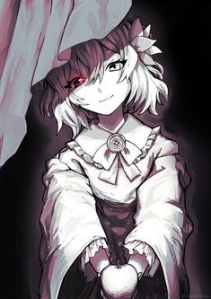 Девушка с синим цветком